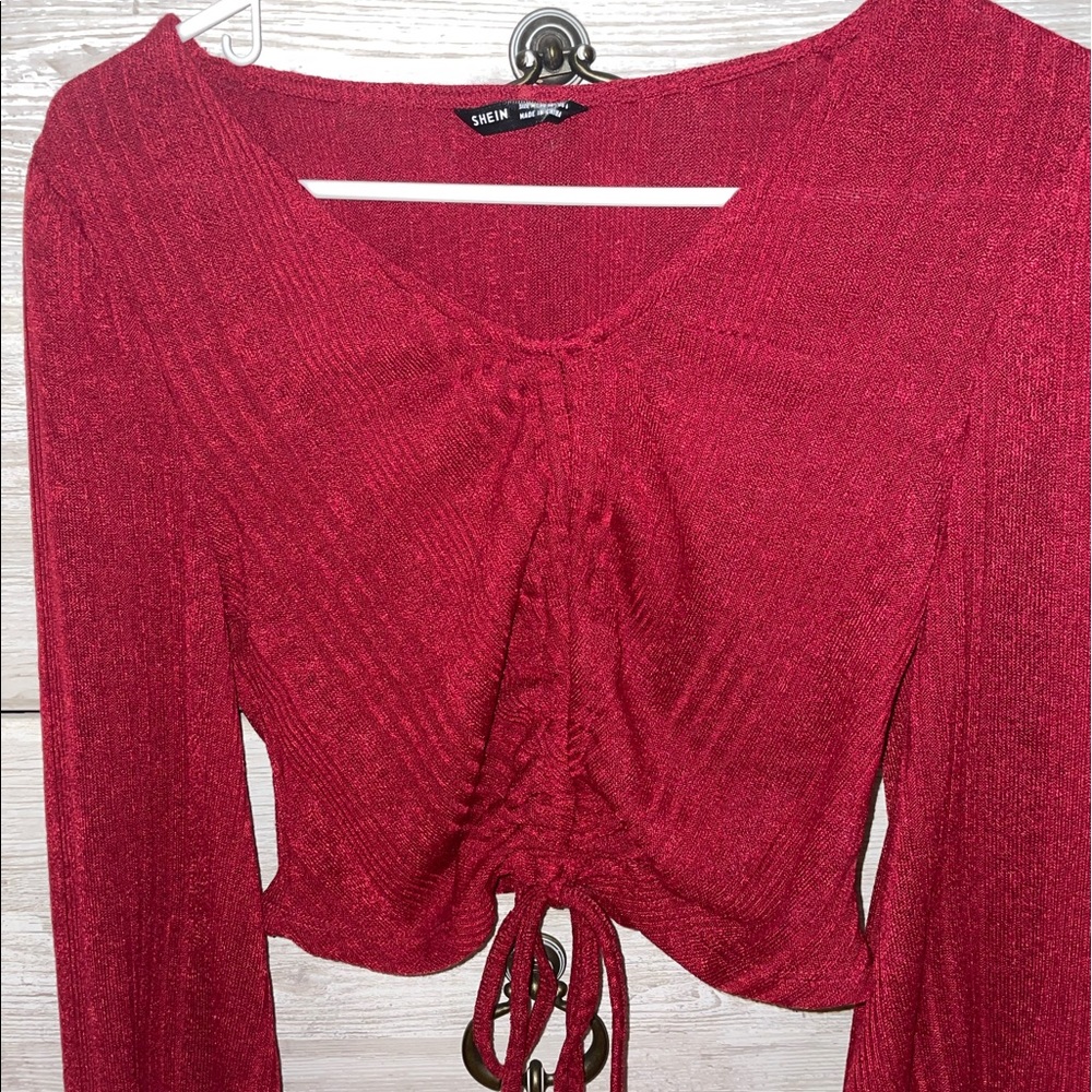 Shein long sleeve crop top size medium